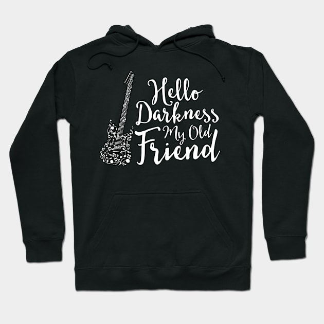 Hello Darkness My Old Friend Funny Musical Hoodie by folidelarts